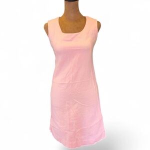 Vintage 1960s Handmade Sleeveless Pink Dress